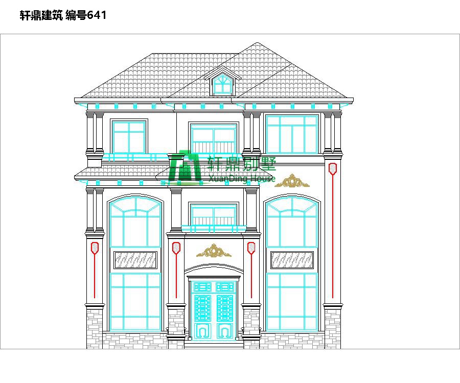 歐式三層自建別墅設(shè)計圖1.jpg 歐式三層自建別墅設(shè)計圖1.jpg