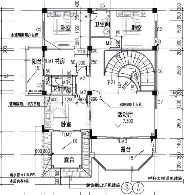 農(nóng)村復(fù)式三層建筑設(shè)計(jì)圖紙 農(nóng)村復(fù)式三層建筑設(shè)計(jì)圖紙